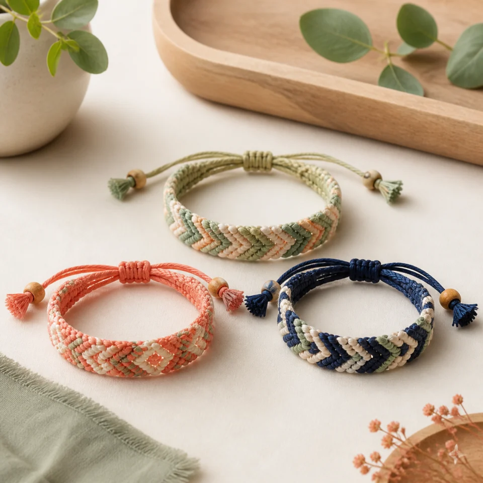 Friendship bracelet trio offered by Kindred Keeps