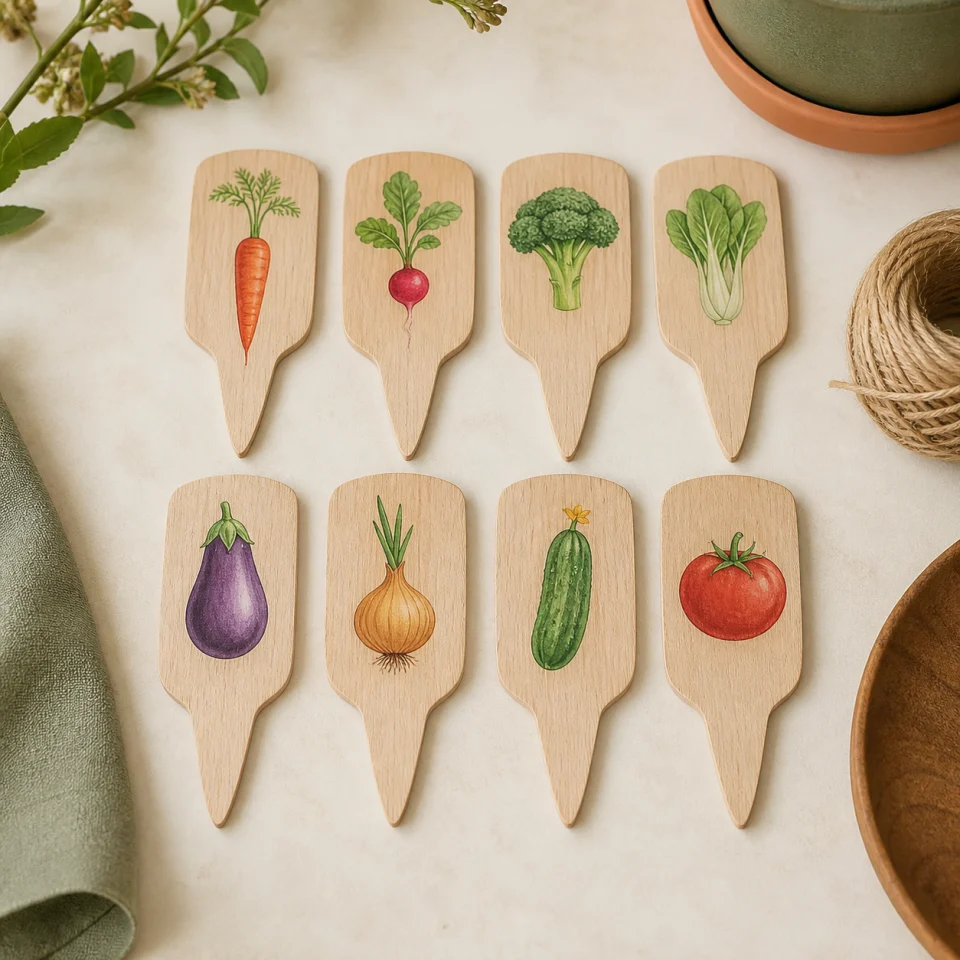 Vegetable marker set offered by Sprout Tags