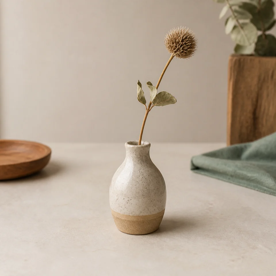 Mini bud vase offered by Clay Corner